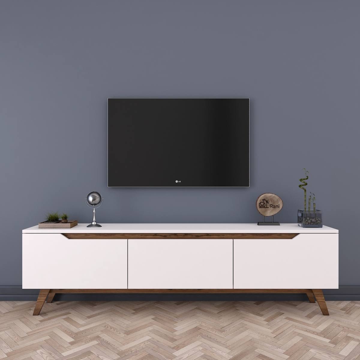 NORDVÄRK D1 TV-bord, m. 3 låger, produktbillede 7 af 11, TV-borde hos HomeNordic