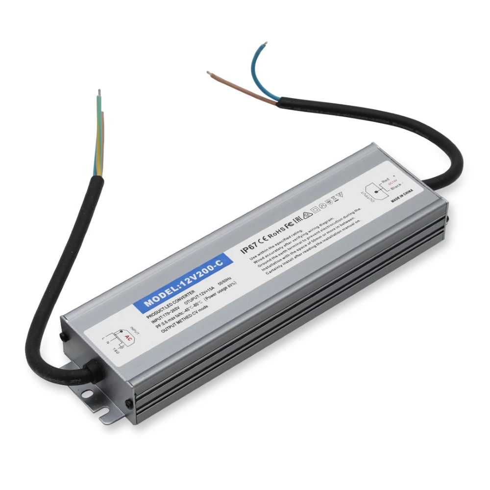 200W / 12V DC strømforsyning, Strømforsyninger hos HomeNordic
