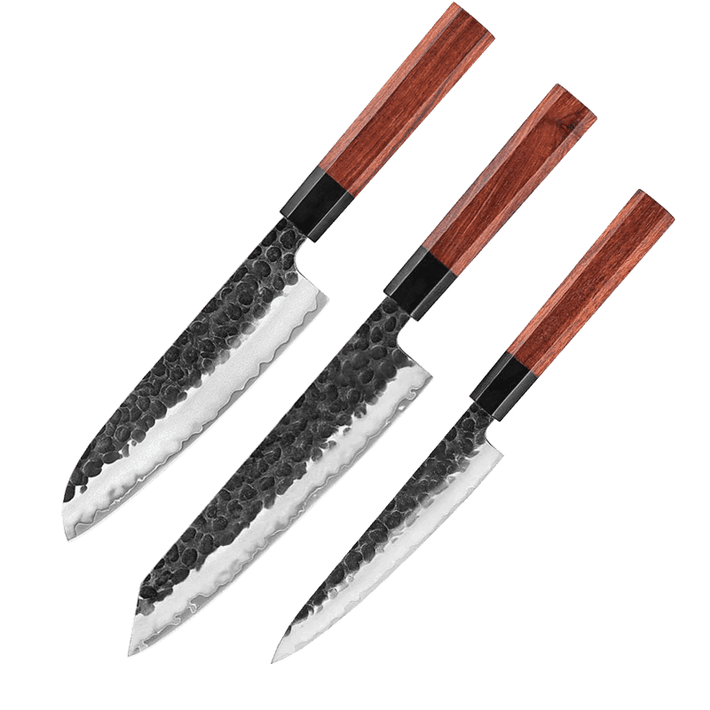Japansk knivsæt | Santoku Bunka Petty | Tanuki hos HomeNordic