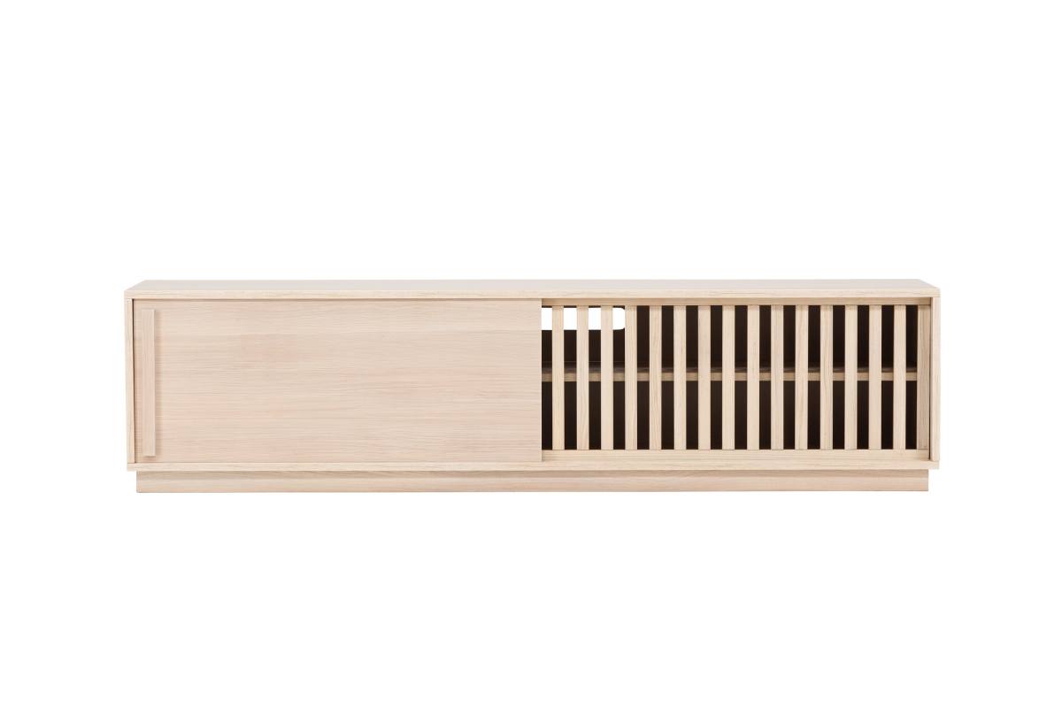 VENTURE DESIGN Lugo TV-bænk, m. 2 skydelåger og hylde, produktbillede 4 af 17 hos HomeNordic