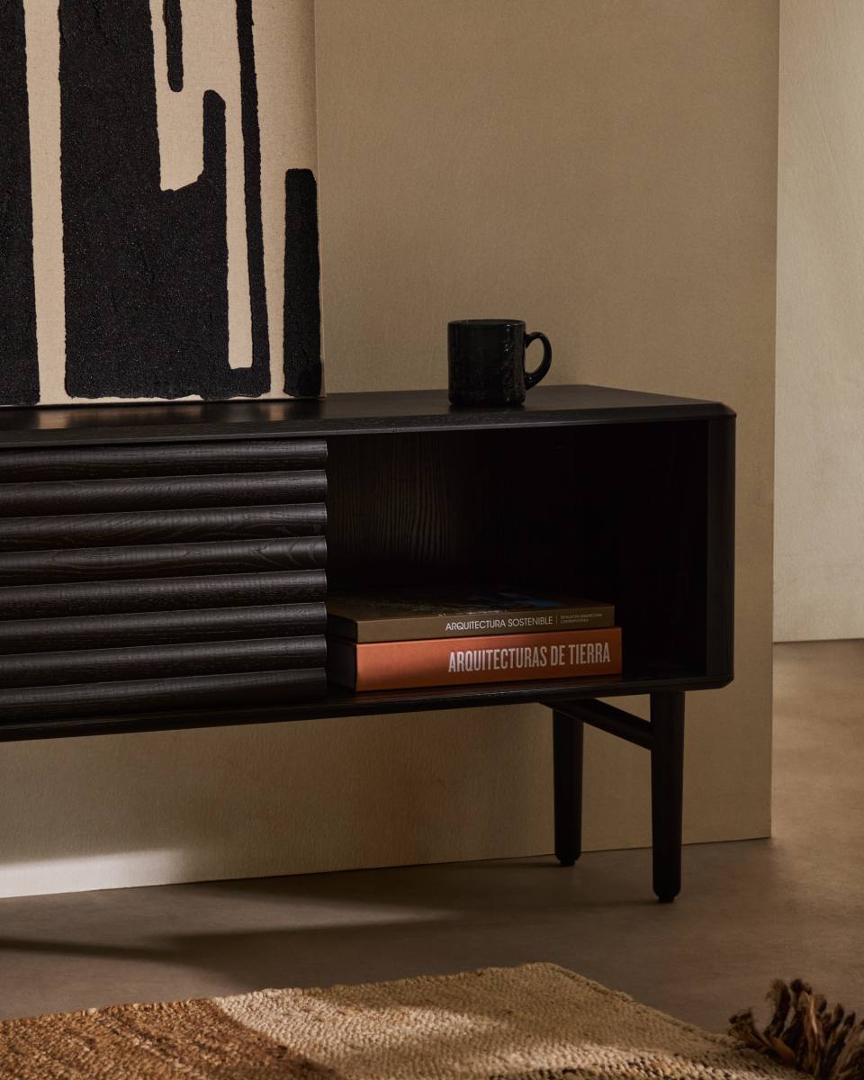 KAVE HOME Lenon TV-bord, m. 2 skydelåger, produktbillede 4 af 5, TV-borde hos HomeNordic