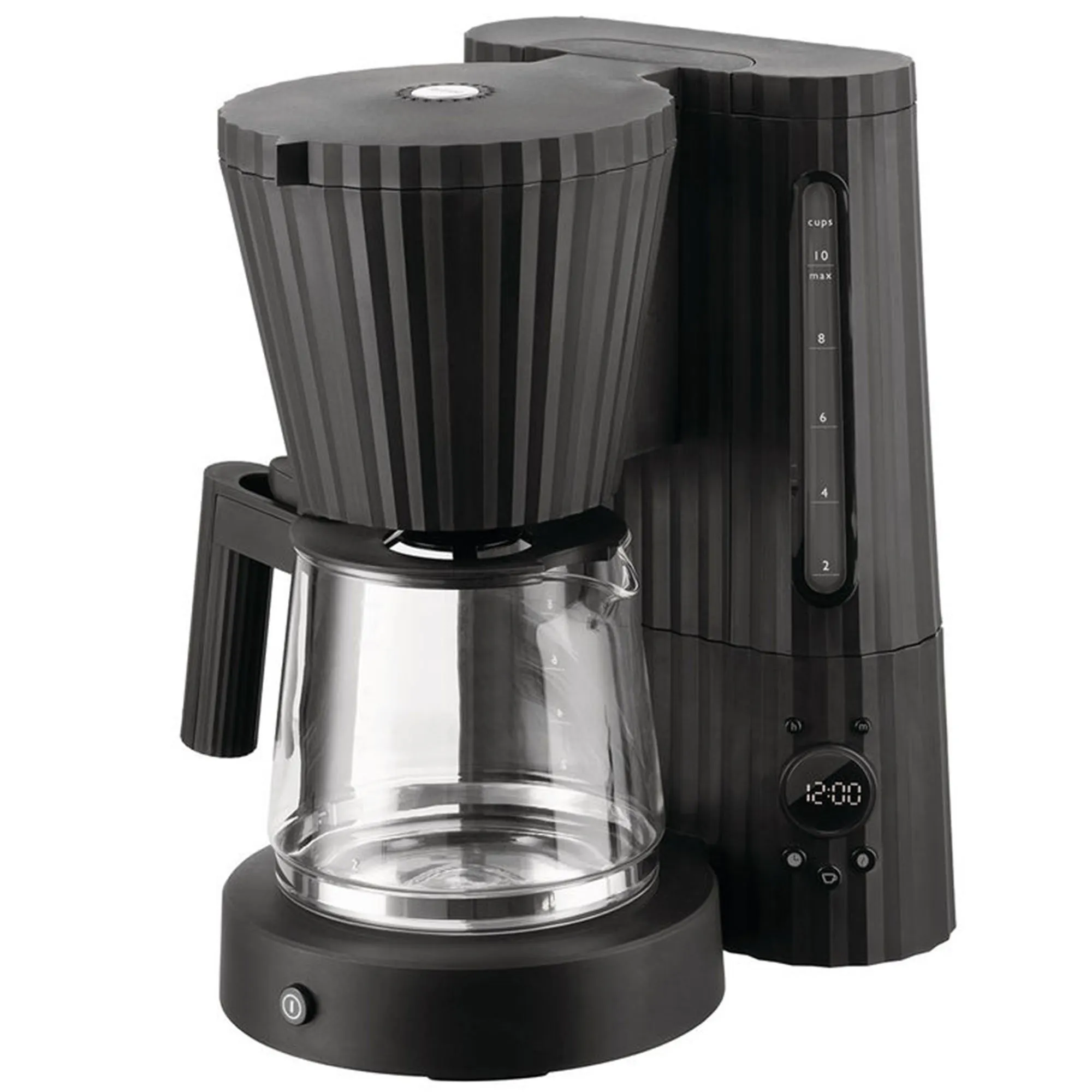 Plissé kaffemaskine, sort, Kaffemaskiner hos HomeNordic