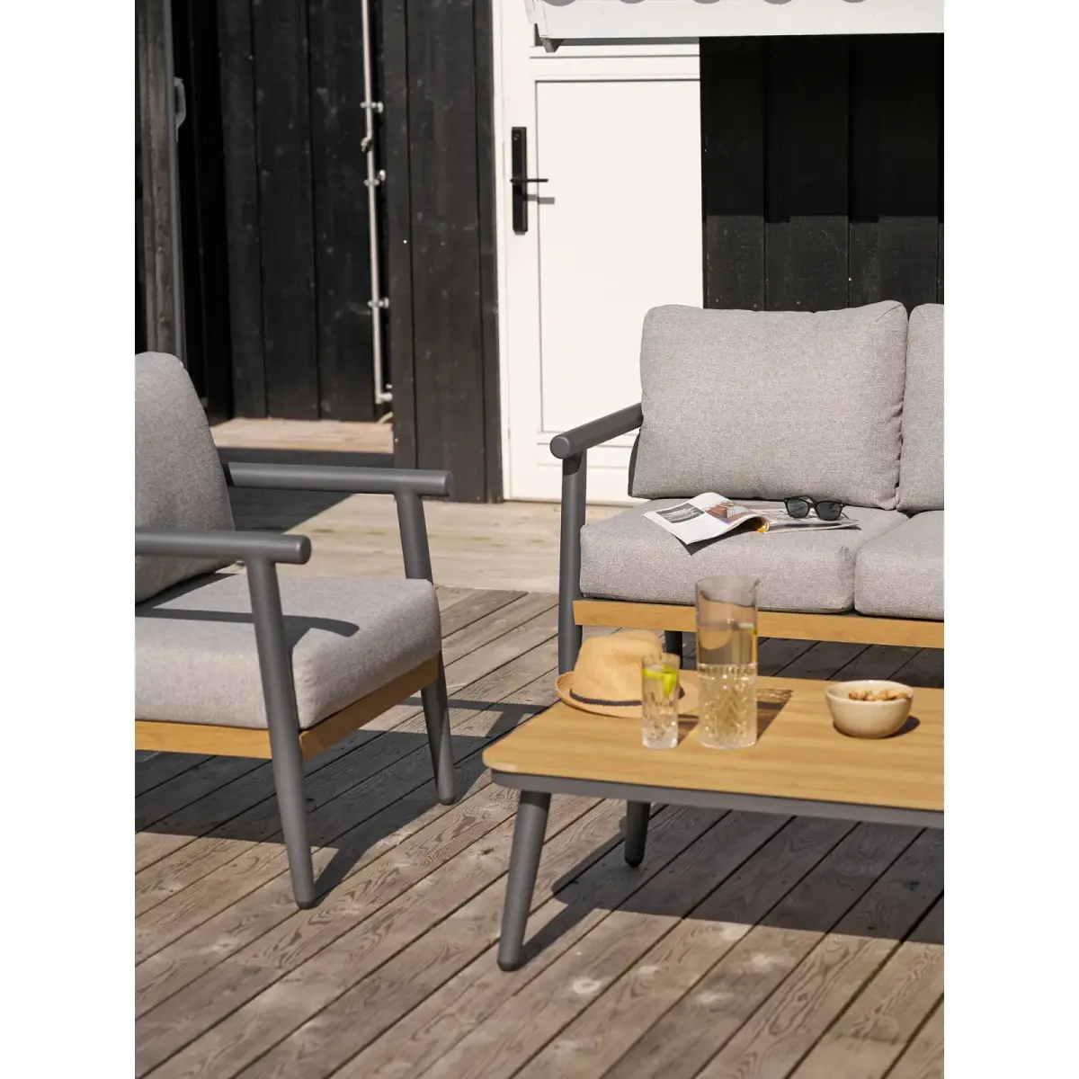 Comillas Loungesæt - Loungesæt, Aluminium, Antracitgrå, Inkl. Hynder – billede 4