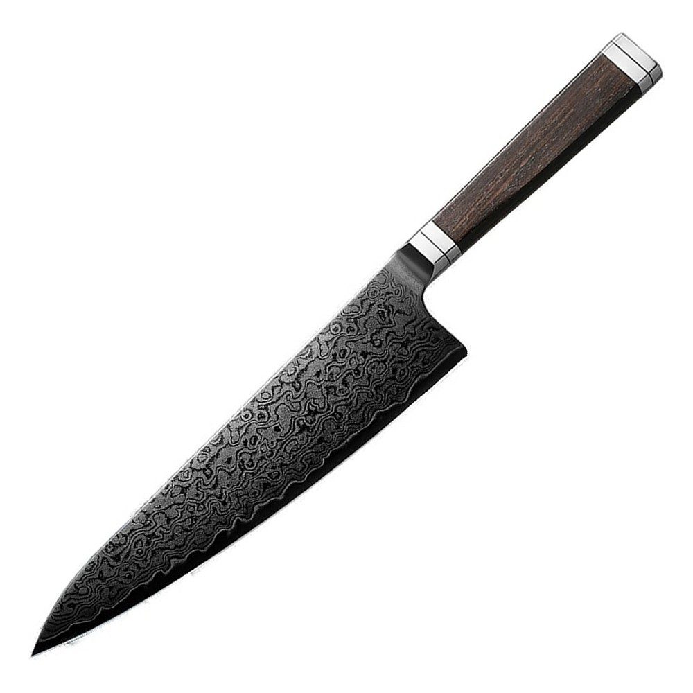 Enenra | Gyuto 210 mm | Japansk kokkekniv | Rinzen #1 & Sort Damaskus67, Kokkeknive hos HomeNordic