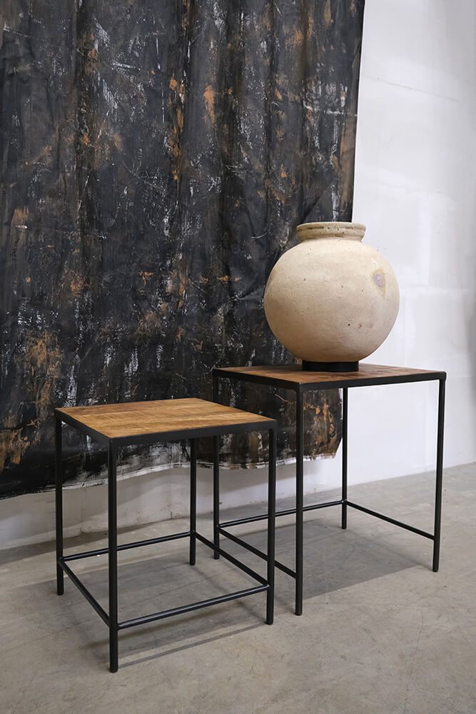 Tian - Indskudsbord i rustikt træ og metal, produktbillede 6 af 11, Moderne designs hos HomeNordic