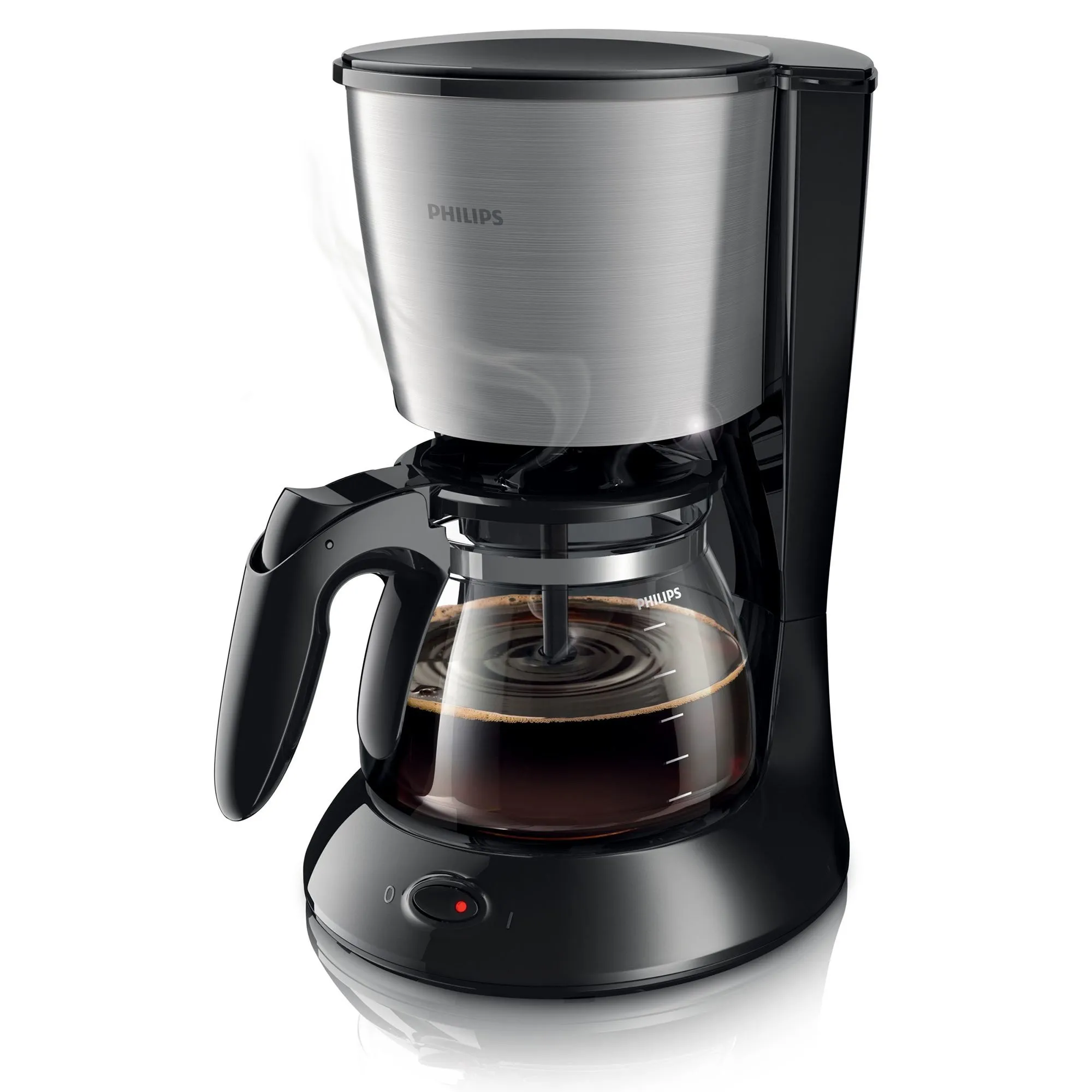 HD7462/20 Daily Collection kaffemaskine, metal/sort, produktbillede 2 af 7, Kaffemaskiner hos HomeNordic