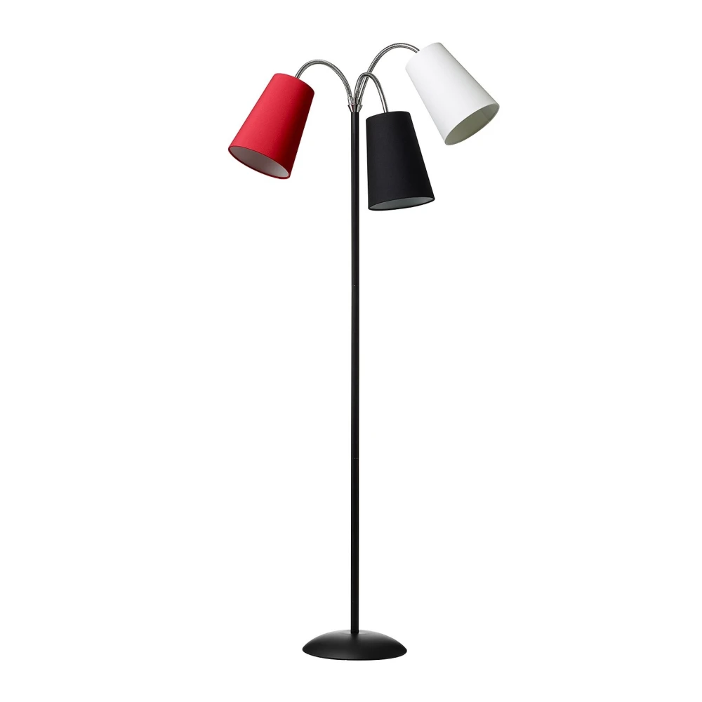 Salsa Gulvlampe E14 i Sort, Rød, Hvid, Gulvlamper hos HomeNordic