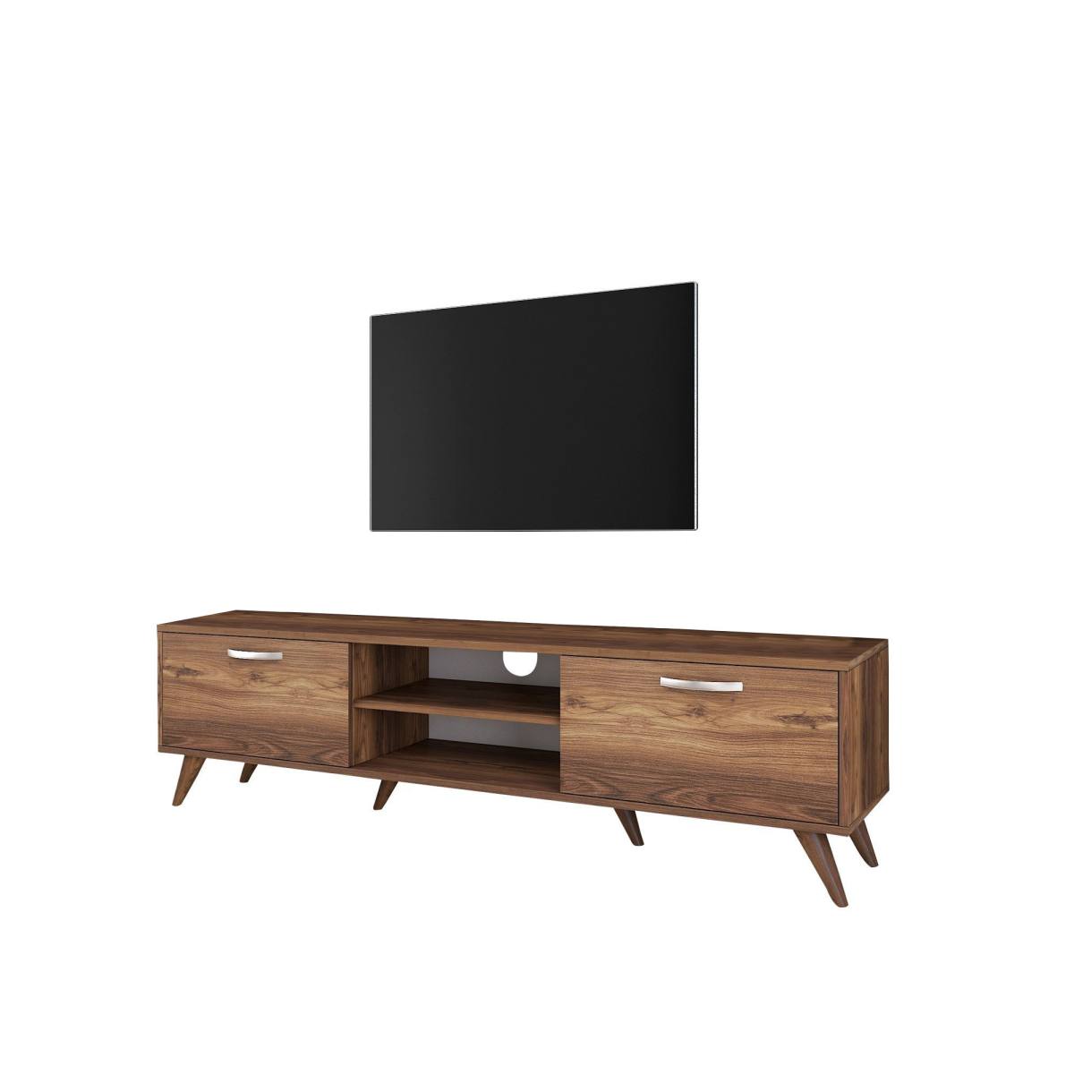 NORDVÄRK A9 TV-bord, m. 2 låger og 1 hylde, produktbillede 6 af 11, TV-borde hos HomeNordic