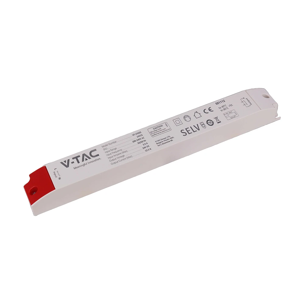 300W / 24V DC strømforsyning til LED strips, Strømforsyninger hos HomeNordic