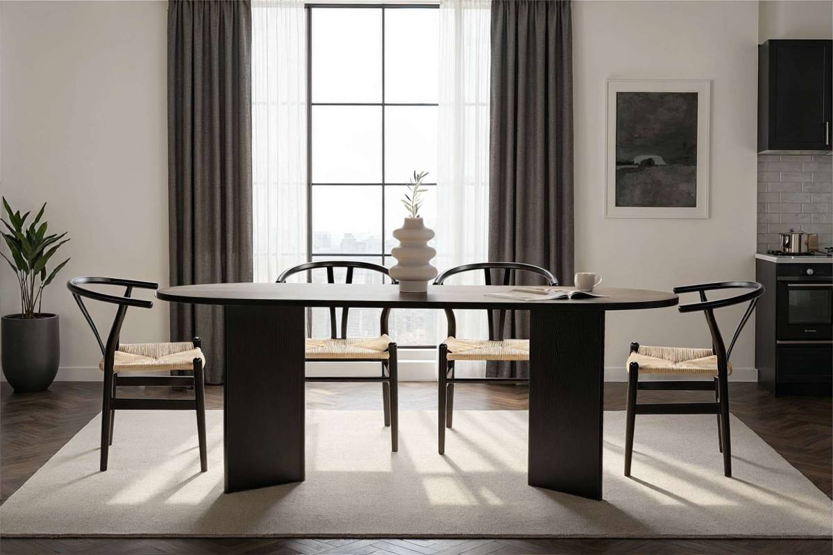 NORDVÄRK Sable spisebord, oval, produktbillede 9 af 10, Spiseborde hos HomeNordic