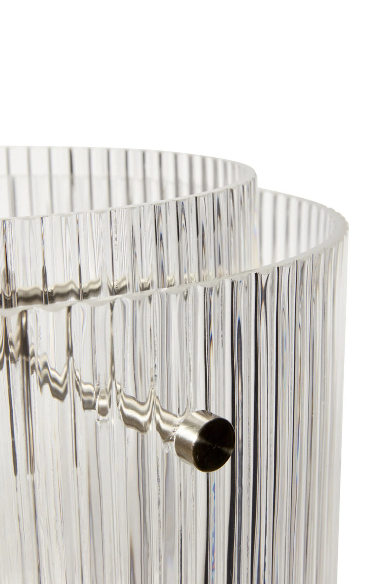 Ripple - Lampe i klar/nikkel glas/metal, produktbillede 3 af 5, Loftlamper hos HomeNordic