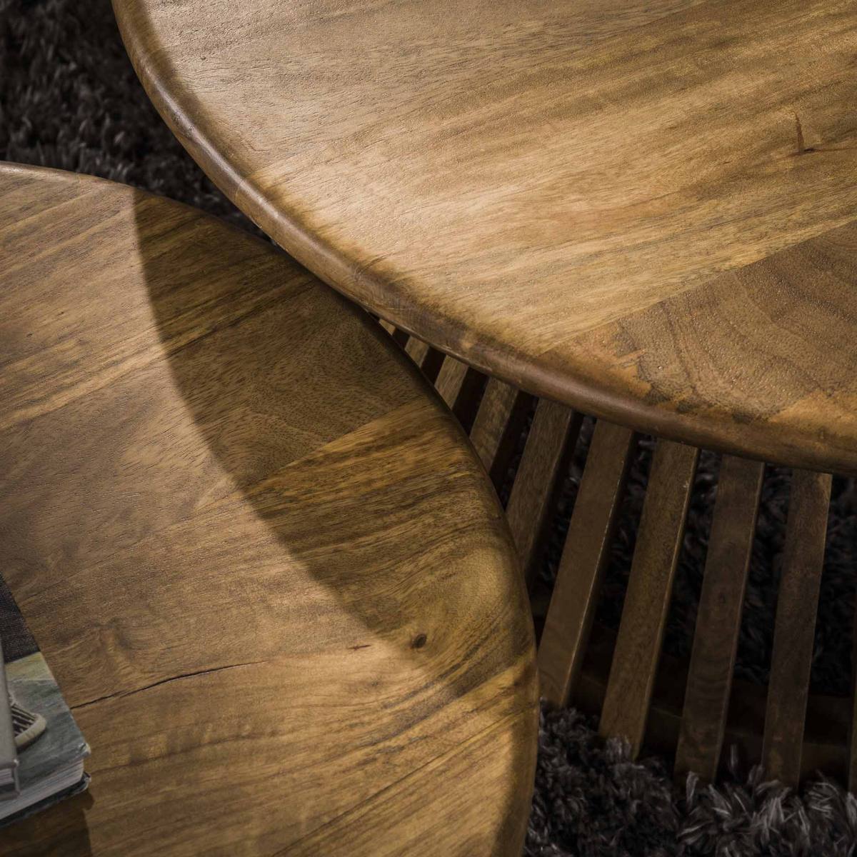 Delta-X - Sofabordssæt i massiv mangeotræ, produktbillede 3 af 4, Moderne designs hos HomeNordic