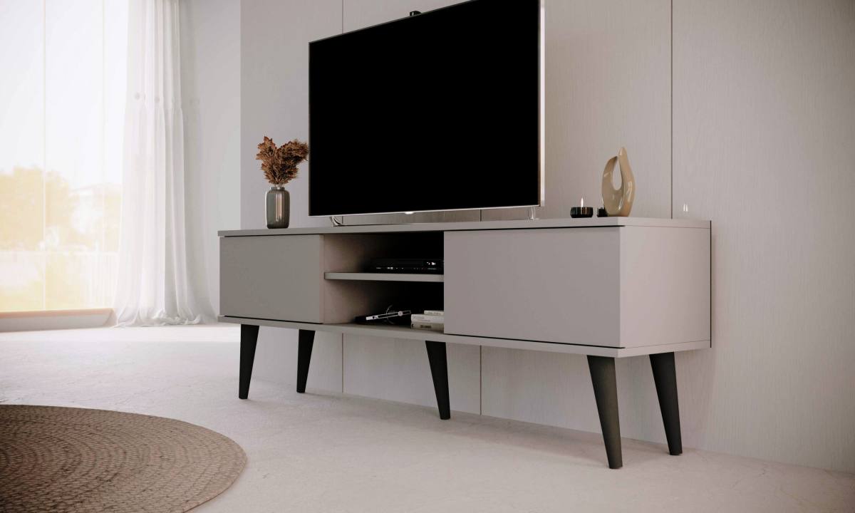 KOCOT RTV Toronto TV-bord, m. 2 låger og 1 hylde, produktbillede 5 af 7, TV-borde hos HomeNordic