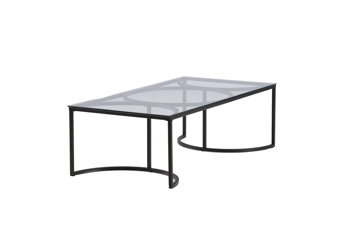 Plexus - Sofabord i glas og metal, 70 x 140 cm, produktbillede 8 af 10, Moderne designs hos HomeNordic