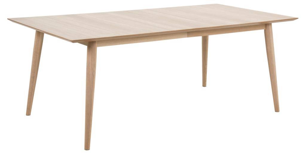 Liseleje spisebord i hvidpigmenteret eg 200 x 100 cm med mulighed for, Spiseborde hos HomeNordic