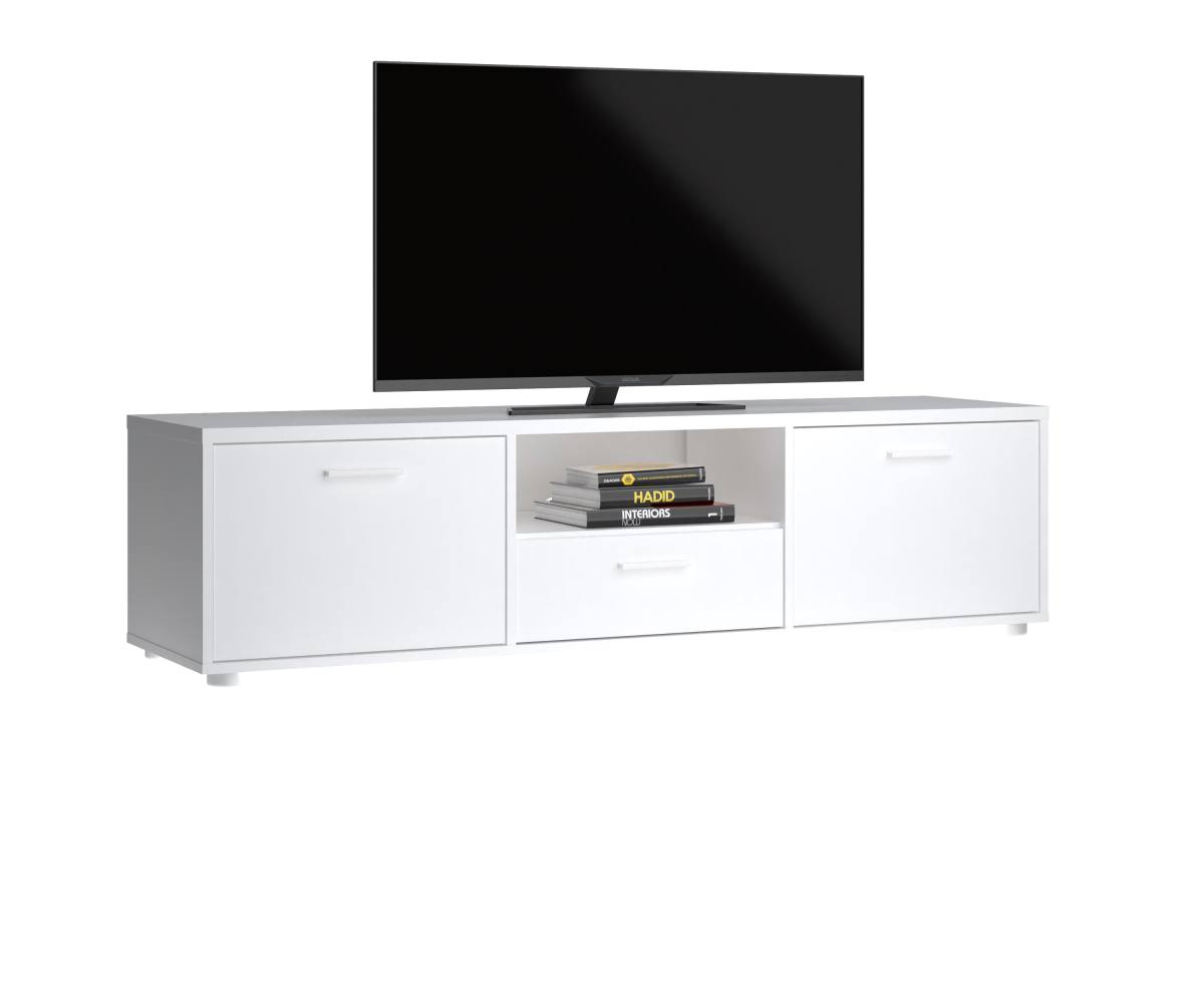 TVILUM Media TV-bord, m. 2 låger og 1 skuffe, produktbillede 5 af 5, TV-borde hos HomeNordic