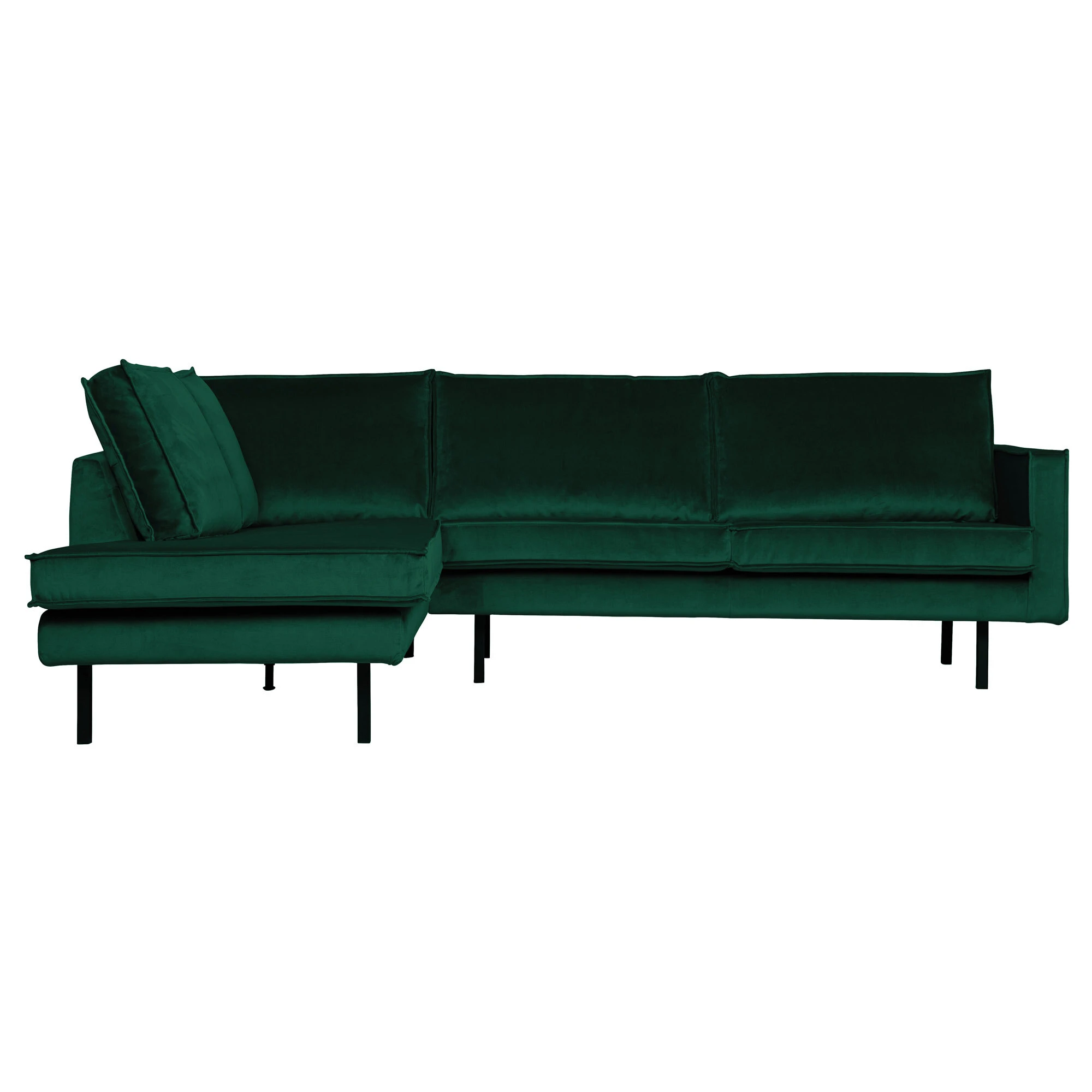Rodeo Hjørnesofa Venstrevendt Velour Forest, Sofaer hos HomeNordic