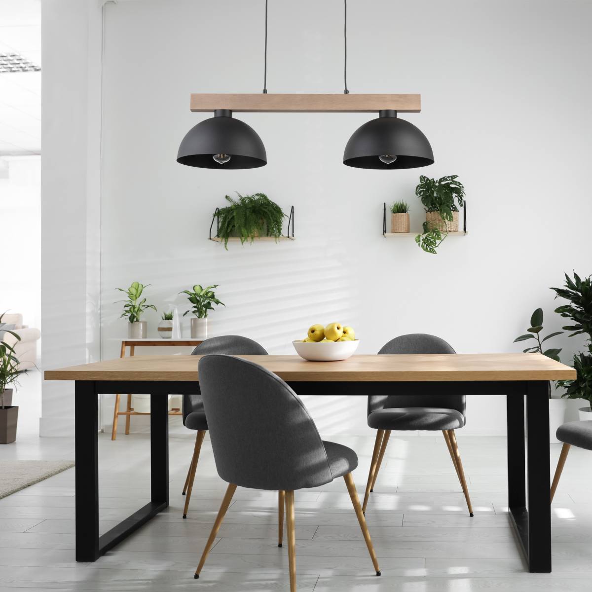 TK Oslo loftlampe, m. 2 skærme, produktbillede 9 af 10, Loftlamper hos HomeNordic