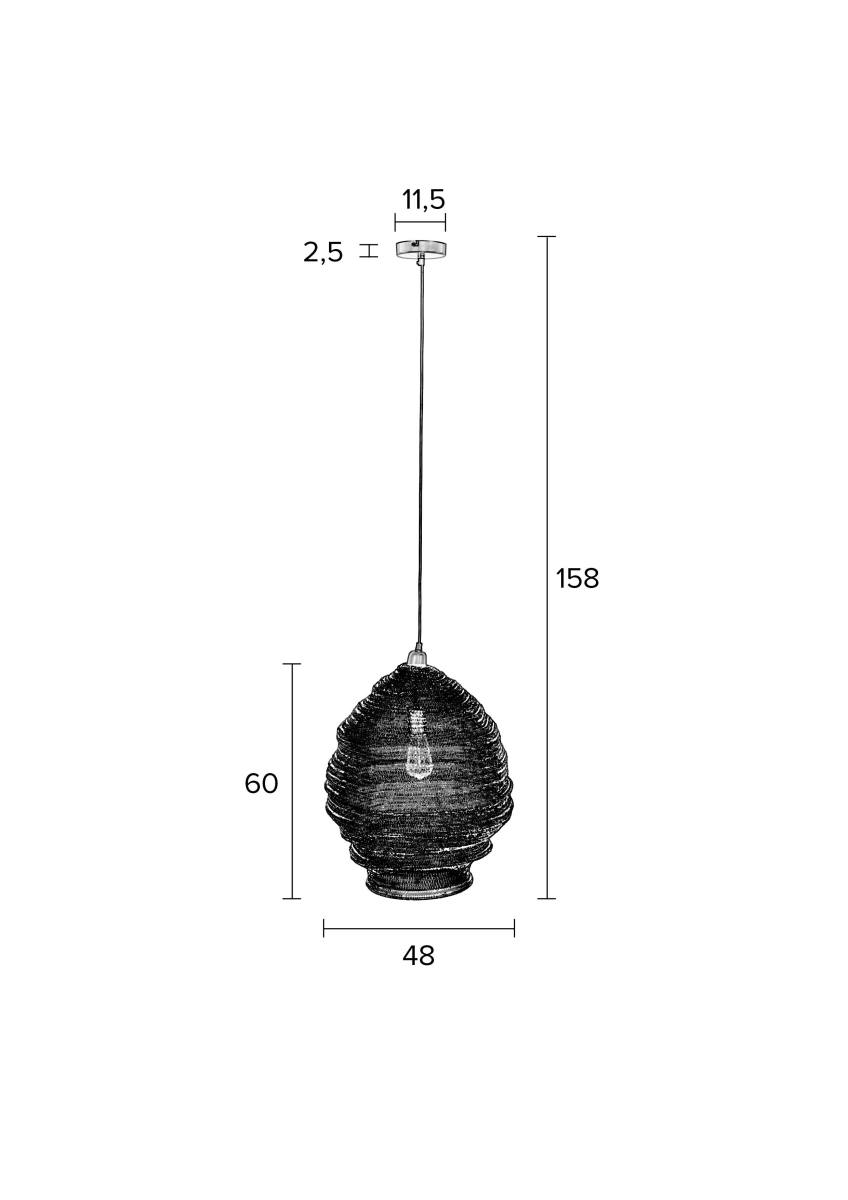 WHITE LABEL LIVING Lena L loftlampe, produktbillede 2 af 9, Loftlamper hos HomeNordic