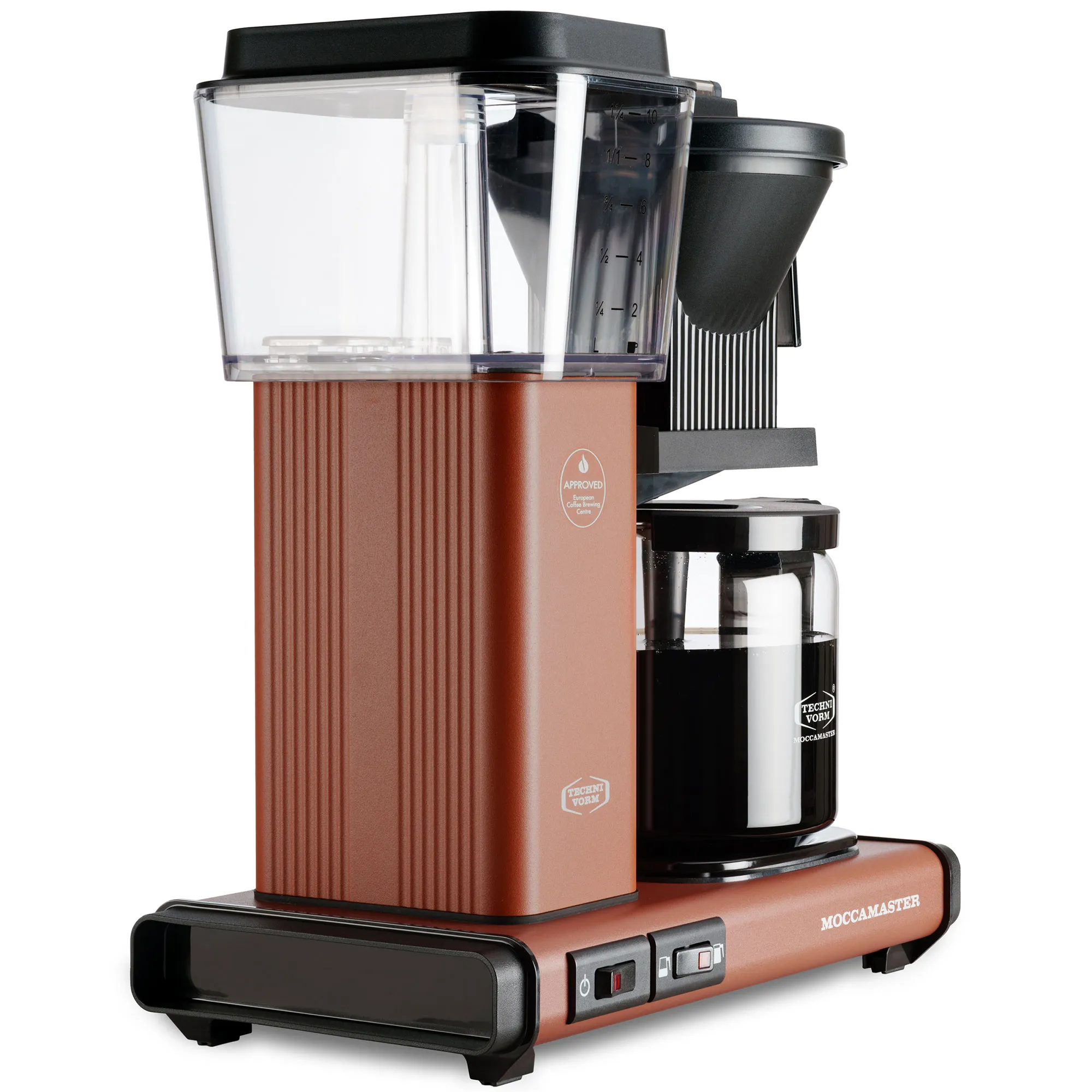 Optio kaffemaskine 1,25 liter, terracotta, produktbillede 5 af 5, Kaffemaskiner hos HomeNordic