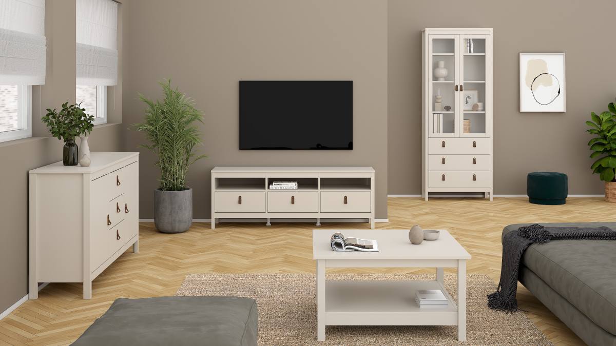 TVILUM Madrid TV- bord, m. 3 rum og 3 skuffer, produktbillede 9 af 10, TV-borde hos HomeNordic