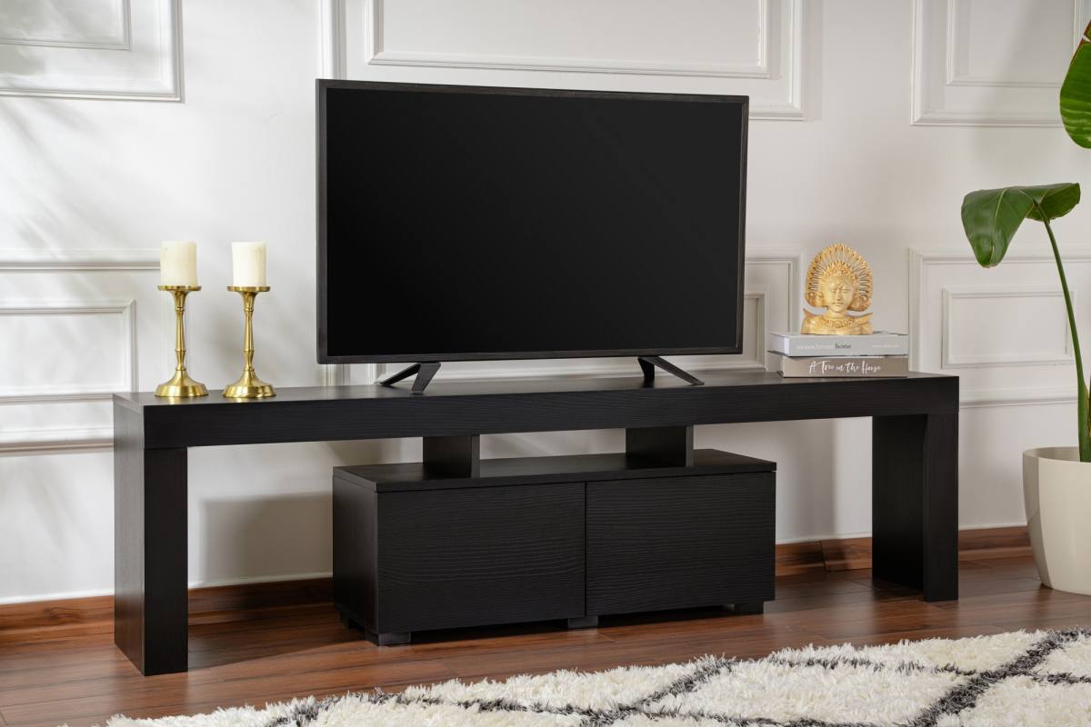 NORDVÄRK Enclave TV-bord, m. 2 låger og 3 åbne rum, produktbillede 2 af 7, TV-borde hos HomeNordic