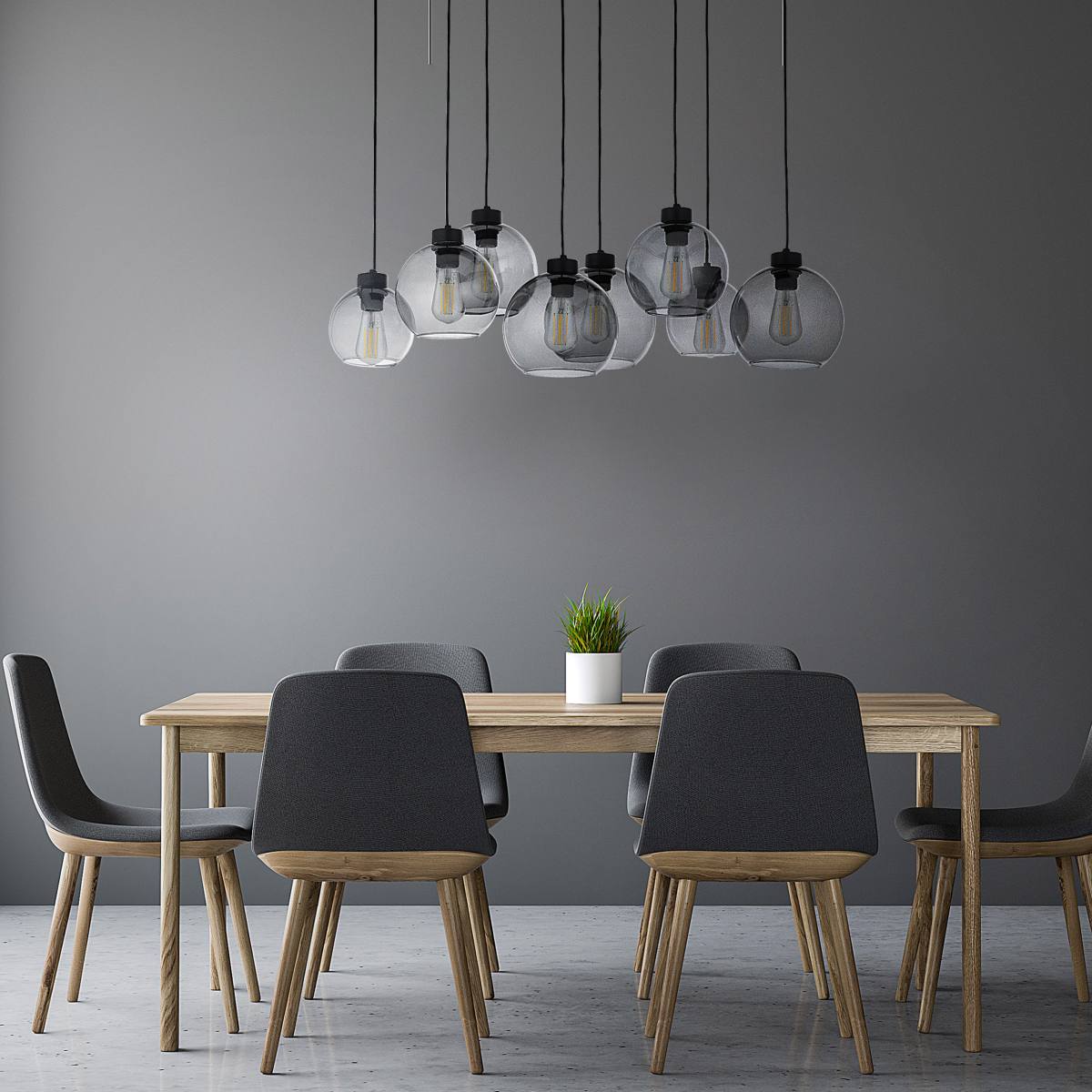 TK Cubus loftlampe, m. 8 skærme, produktbillede 10 af 10, Loftlamper hos HomeNordic