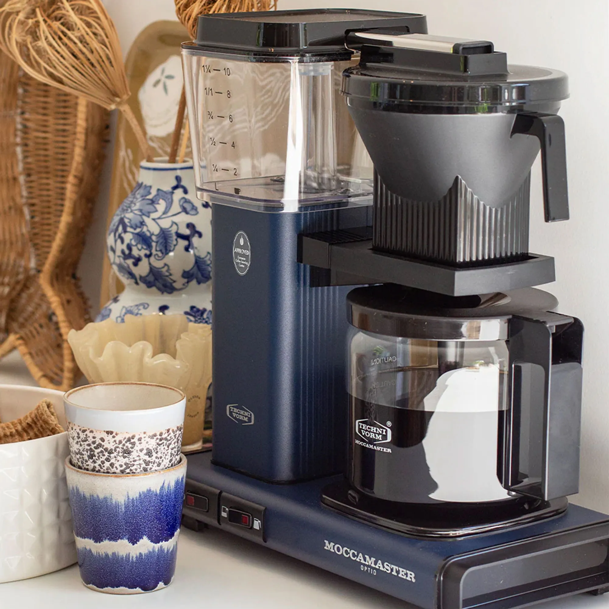 Optio kaffemaskine, midnight blue, produktbillede 6 af 7, Kaffemaskiner hos HomeNordic