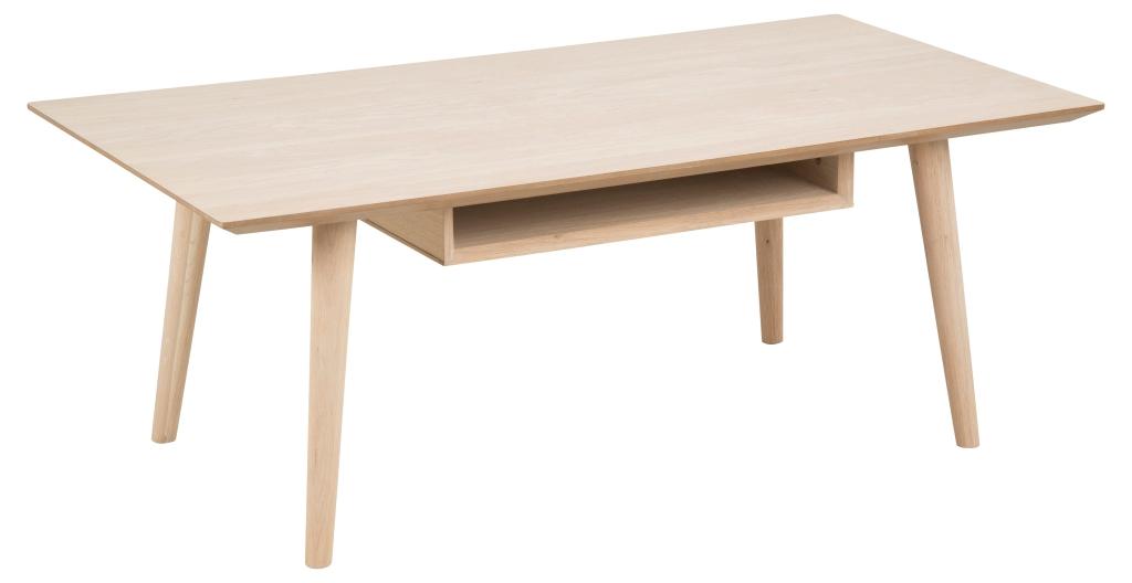 Liseleje sofabord i hvidpigmenteret eg 115 x 60 cm med plads til, Sofaborde hos HomeNordic