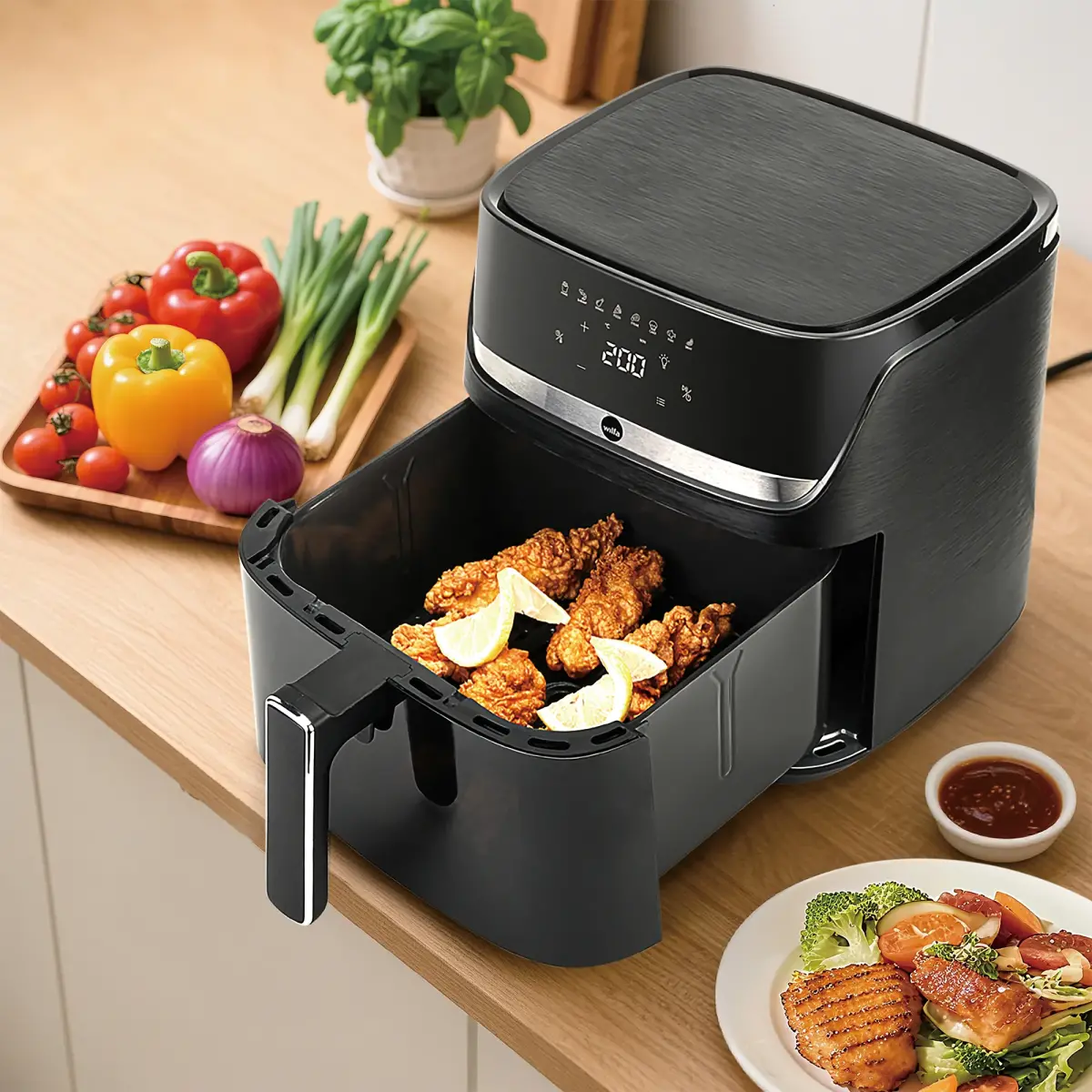 Wilfa AF3B-80P Crispier Airfryer 8 liter, produktbillede 2 af 10, Airfryers hos HomeNordic