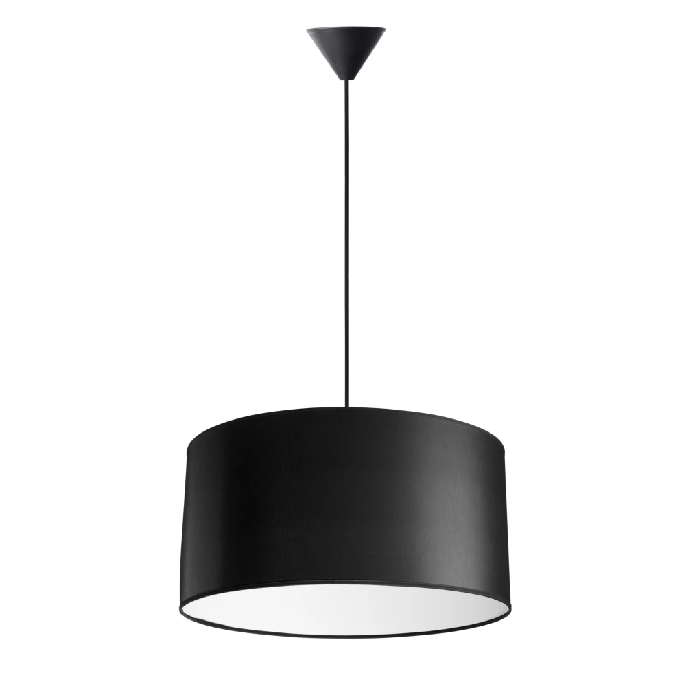 Isabella Castillo Ø50 Pendel Lampe E27 i Sort/Hvid, Pendler hos HomeNordic
