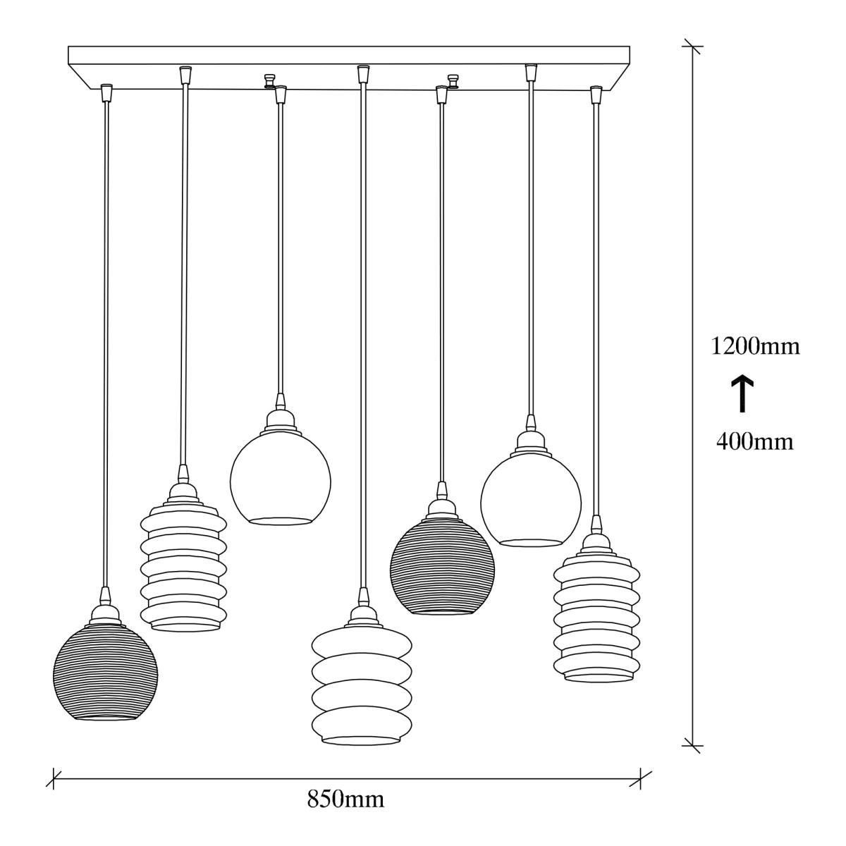 LUMI Kyklonix loftlampe, produktbillede 2 af 9, Loftlamper hos HomeNordic