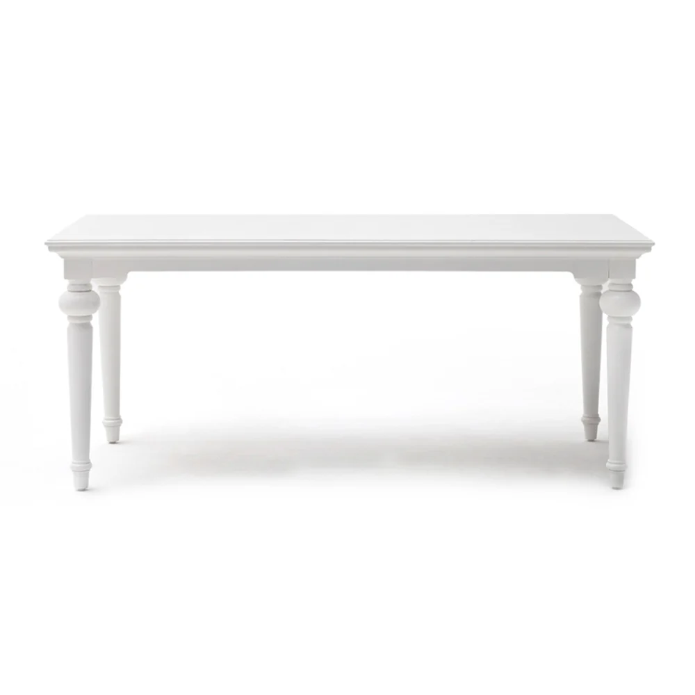NOVASOLO PROVENCE KLASSISK HVID SPISEBORD, produktbillede 3 af 6, Spiseborde hos HomeNordic