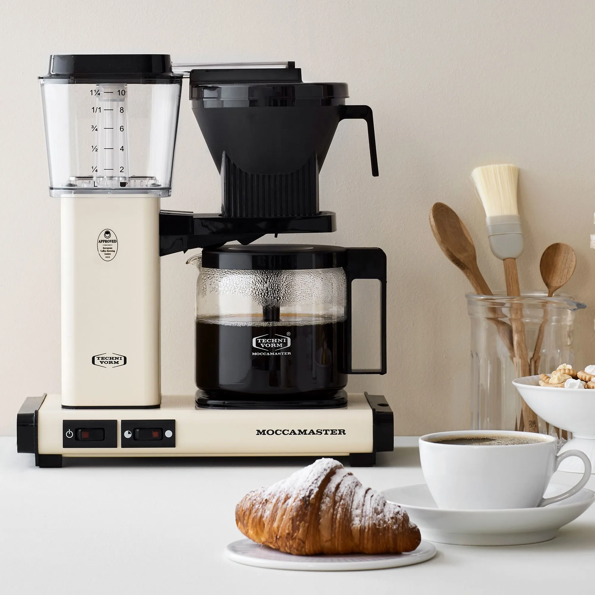 Automatic kaffemaskine, light ivory, produktbillede 3 af 3, Kaffemaskiner hos HomeNordic