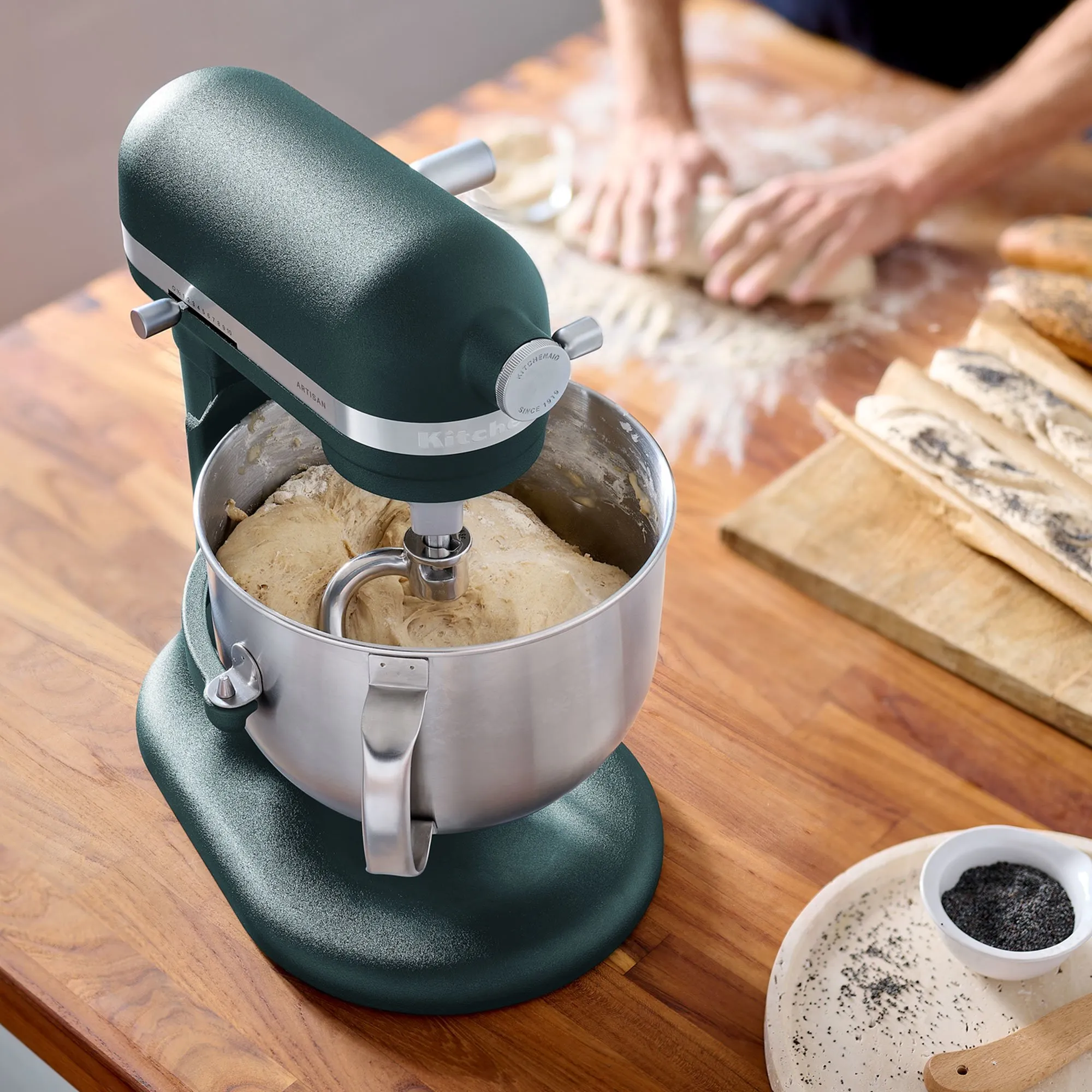 Artisan 5KSM70SHXE røremaskine 6,6 liter, pebbled palm, produktbillede 8 af 8, Røremaskiner hos HomeNordic
