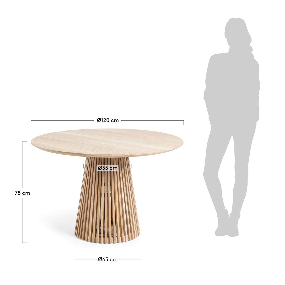 KAVE HOME Irune spisebord, produktbillede 4 af 6, Spiseborde hos HomeNordic