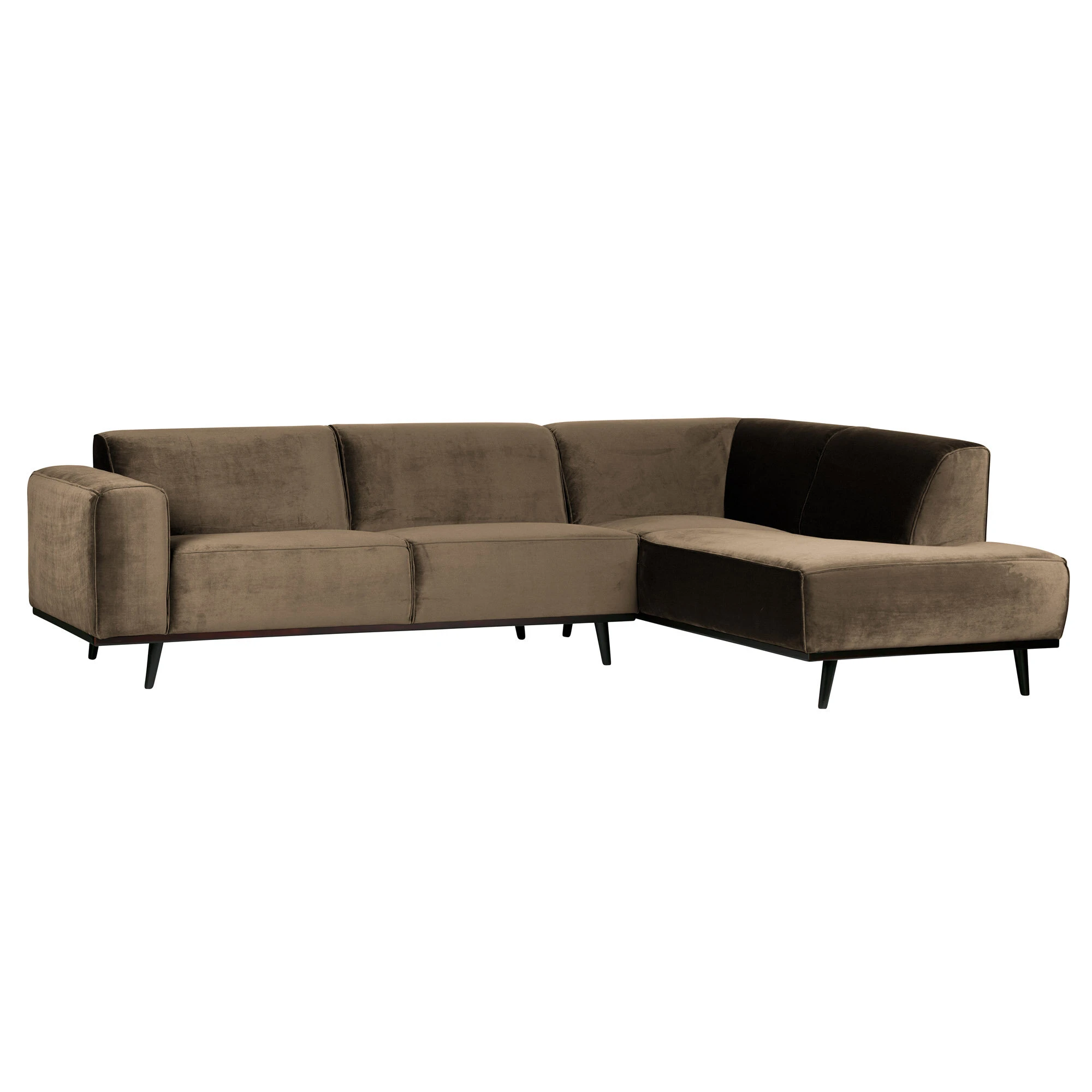 Statement Hjørnesofa Højrevendt Velour, produktbillede 2 af 3, Sofaer hos HomeNordic
