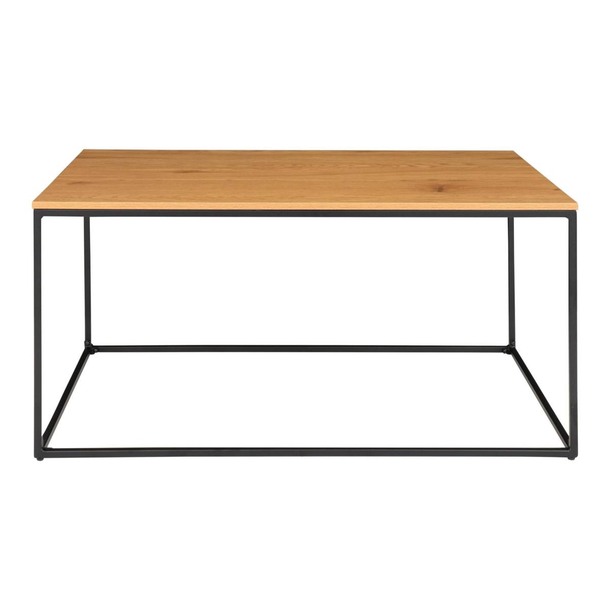 Zeta - Sofabord i sort metal og egelook plade, produktbillede 5 af 11, Moderne designs hos HomeNordic