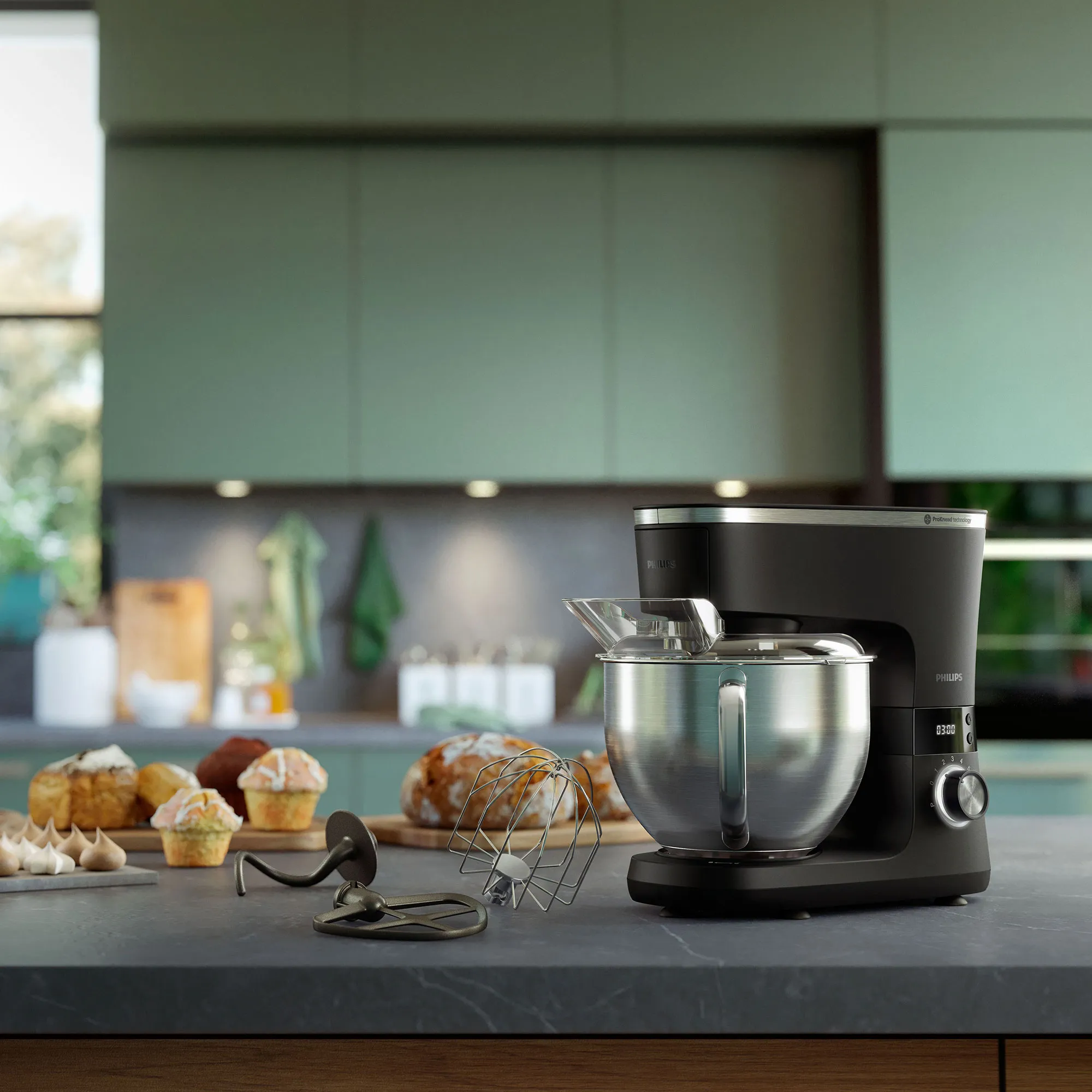 Philips HR7962/01 Køkkenmaskine 7000 Series, produktbillede 5 af 5, Røremaskiner hos HomeNordic