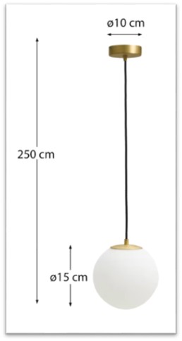 KAVE HOME Brisia loftlampe, produktbillede 6 af 7, Loftlamper hos HomeNordic