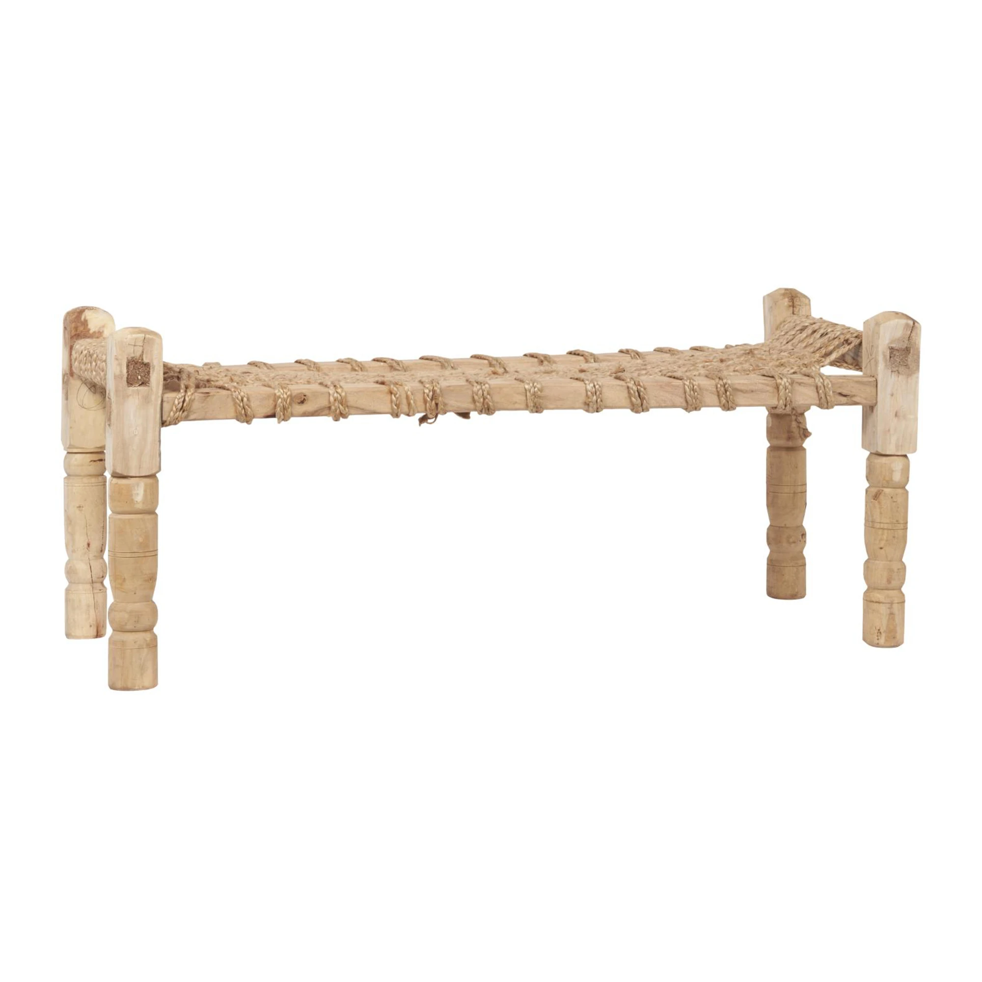 Bænk m/jute top hos HomeNordic