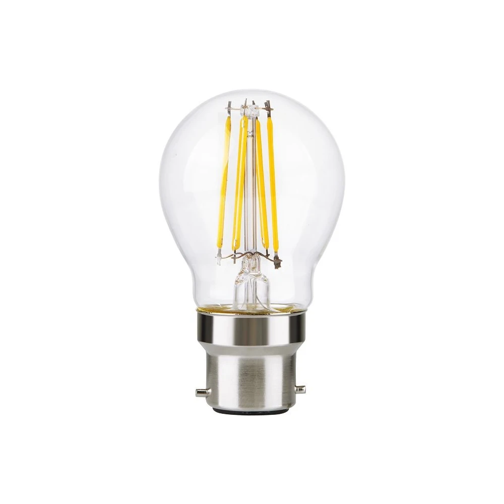 B22d 4,7W dæmpbar LED kronepære, Glas hos HomeNordic