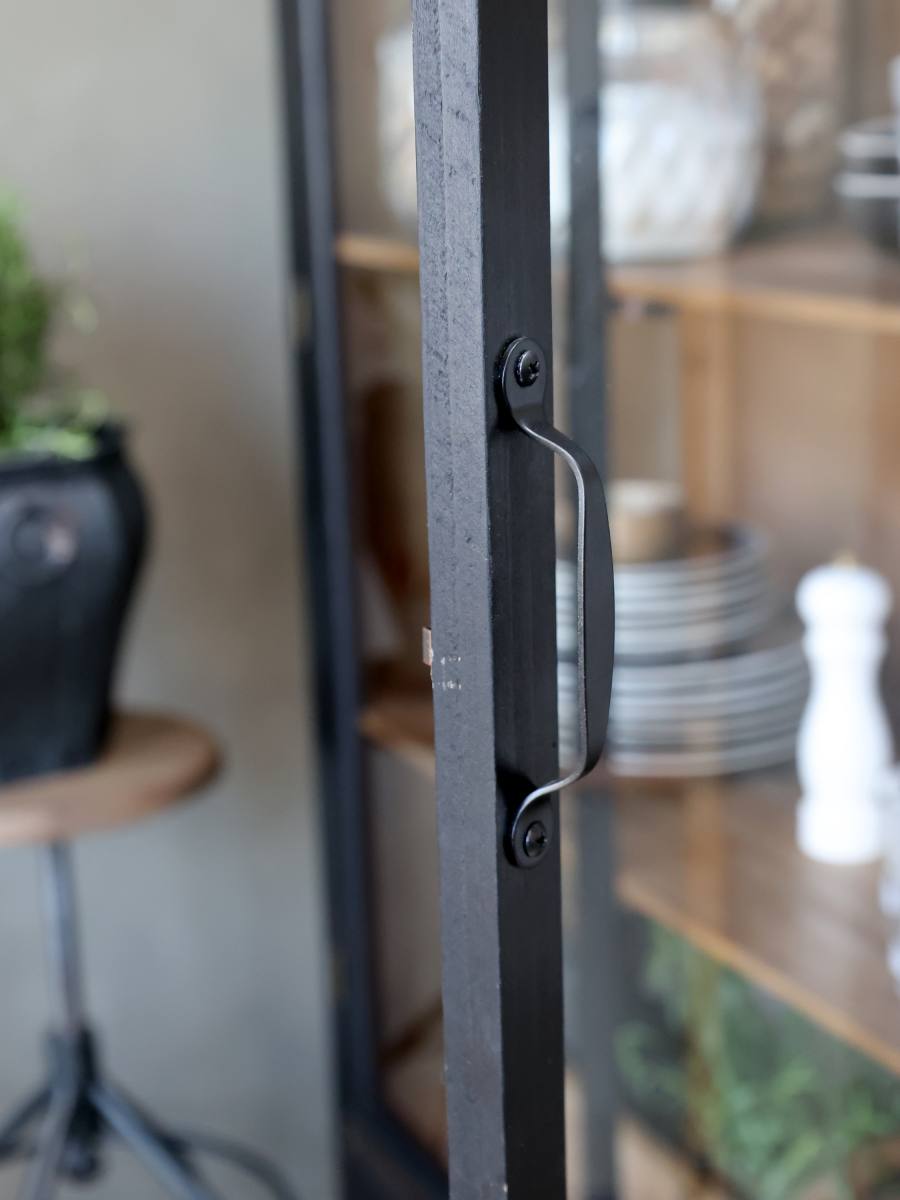CHIC ANTIQUE VITRINESKAB M/GLASLÅGER/HYLDER, produktbillede 6 af 8, Vitrineskabe hos HomeNordic