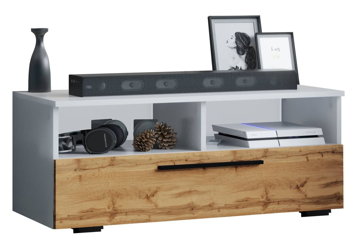 VCM NORDIC Arila L TV-bord, m. 1 låge og 4 rum, produktbillede 3 af 5, TV-borde hos HomeNordic
