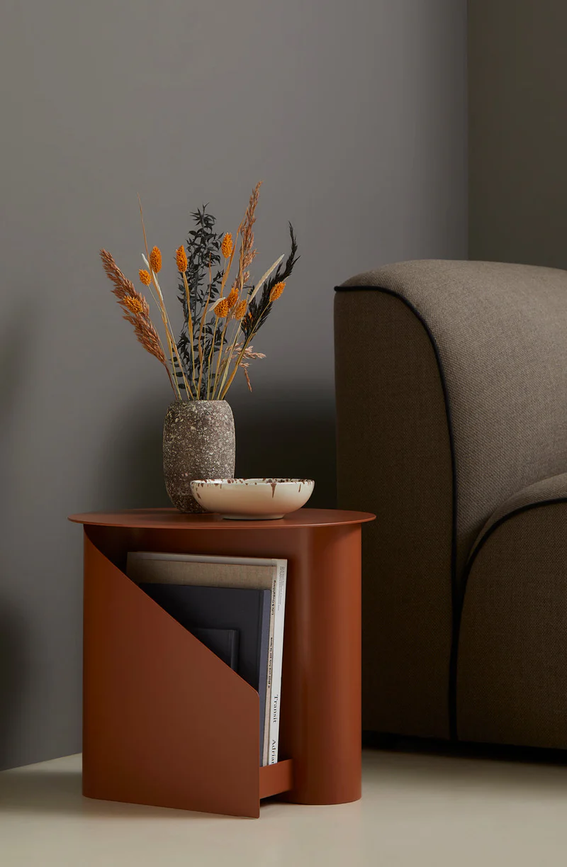 WOUD SENTRUM SIDEBORD BURNT ORANGE, produktbillede 2 af 2, Spiseborde hos HomeNordic