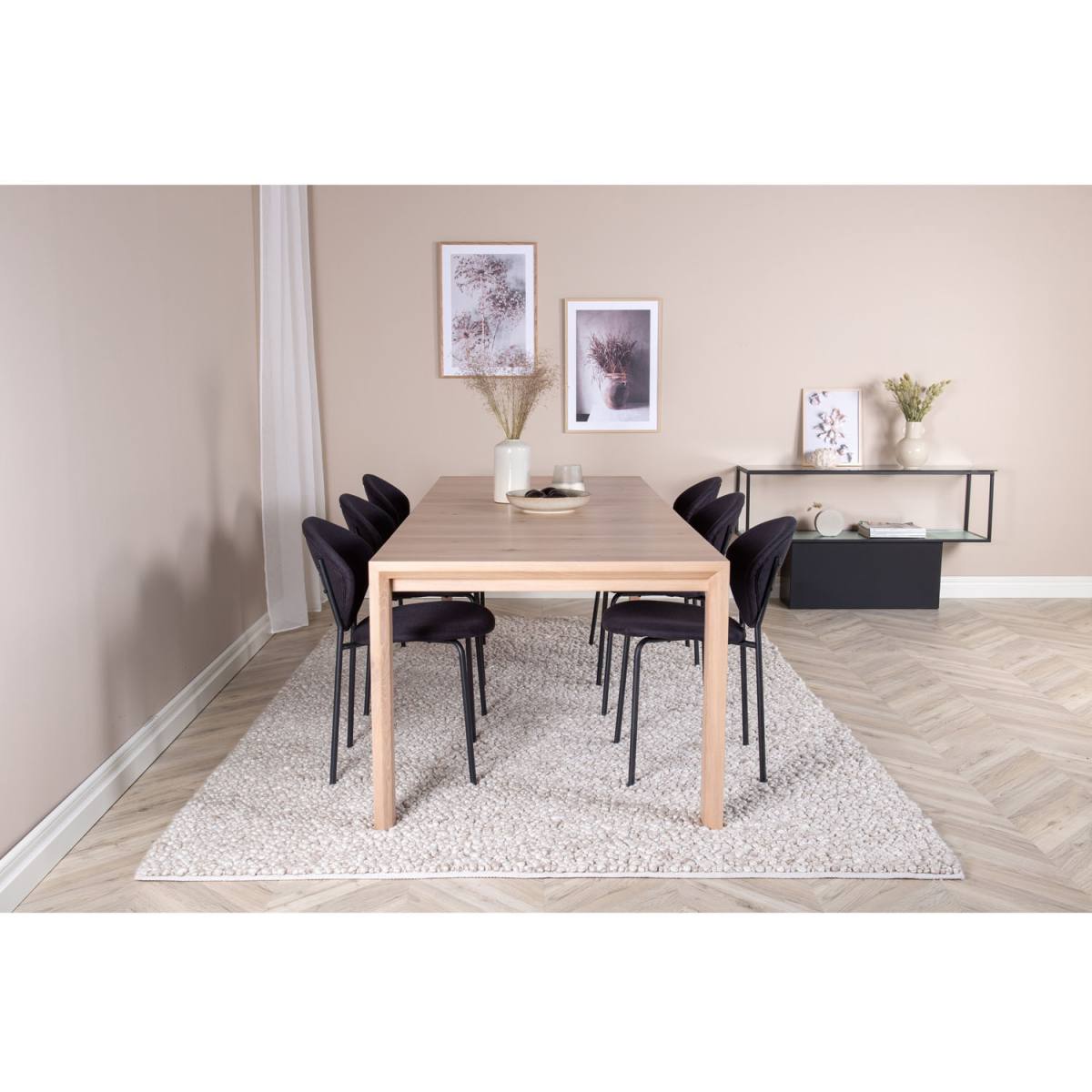 VENTURE DESIGN Slider spisebord, m. 2 tillægsplader, produktbillede 8 af 9, Spiseborde hos HomeNordic