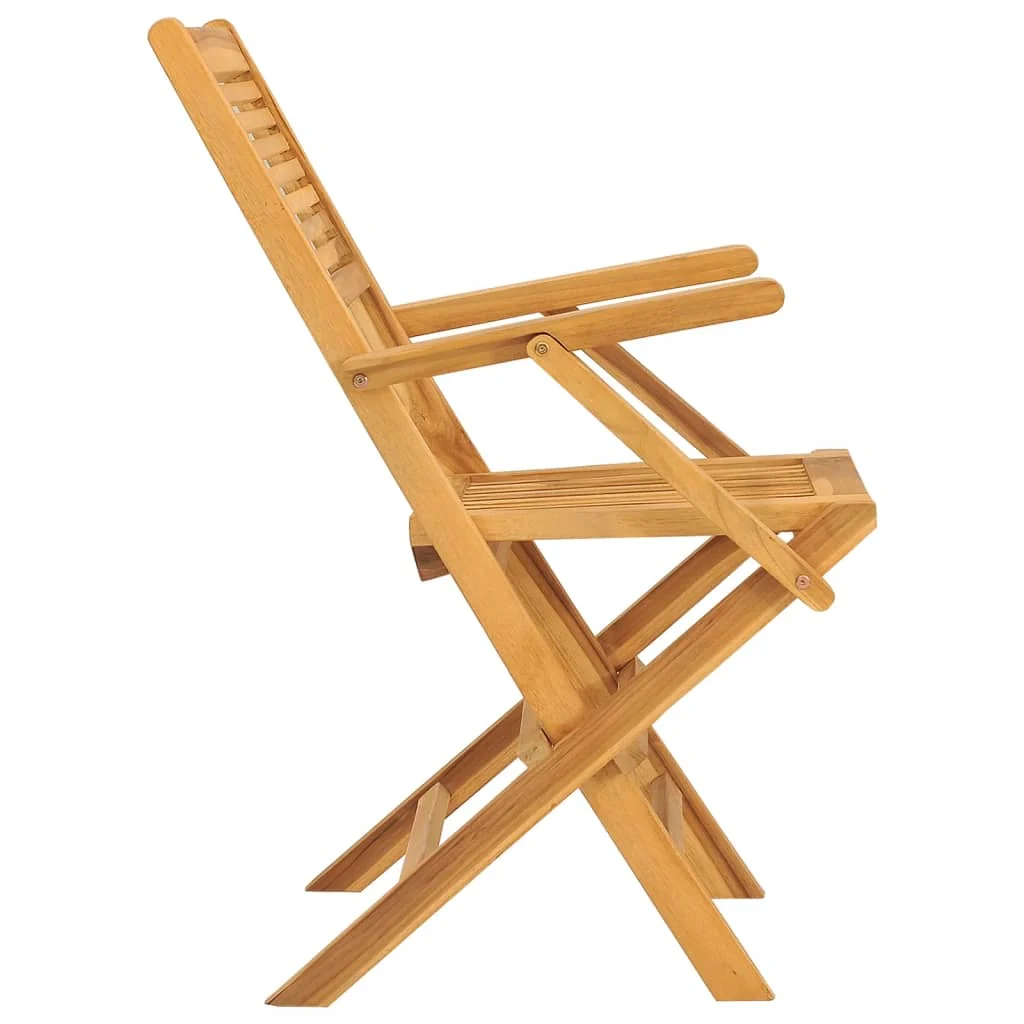 Havestole 55x62x90 Cm Foldbare Massivt Teaktræ, produktbillede 5 af 15, Havestole i teaktræ hos HomeNordic
