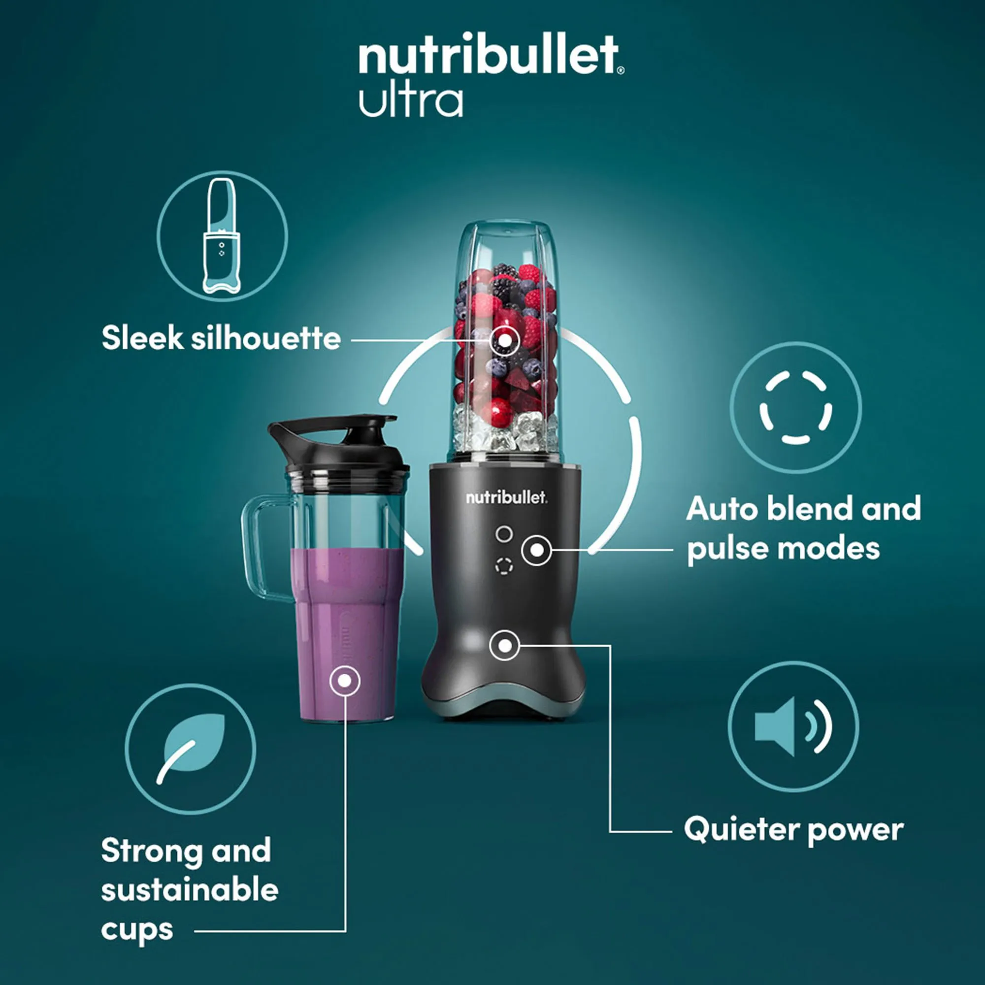 Ultra Personal Blender NB1206DG, produktbillede 6 af 7, Blendere hos HomeNordic