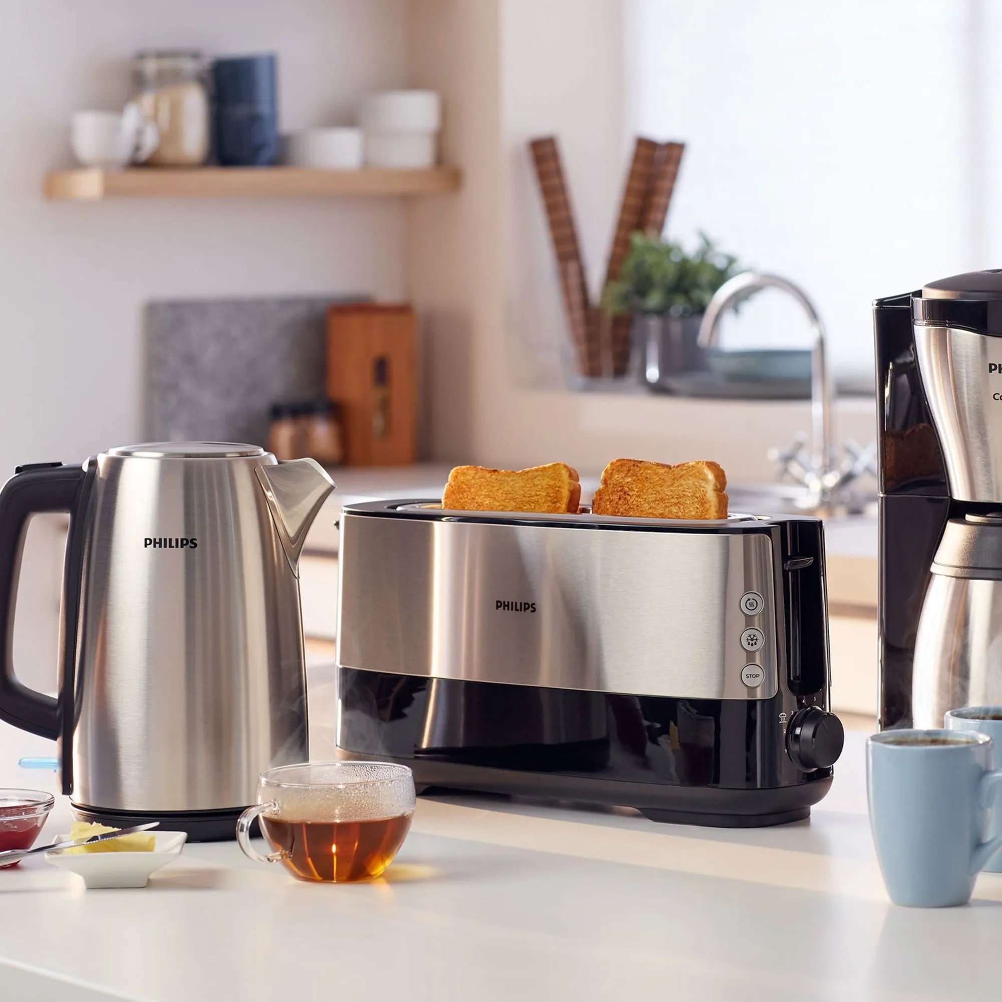 HD9351/90 Viva Collection elkedel, 1,7 liter, rustfrit stål, produktbillede 4 af 5, Elkedler hos HomeNordic
