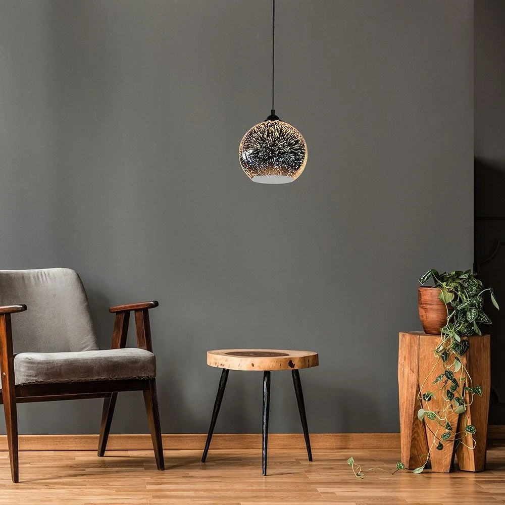 V-Tac 3D Glas Pendel lampe, Pendler hos HomeNordic